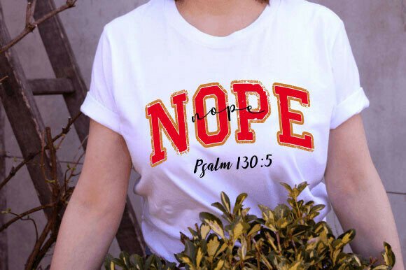 Christian Nope SVG Graphics for T-Shirt Designs
