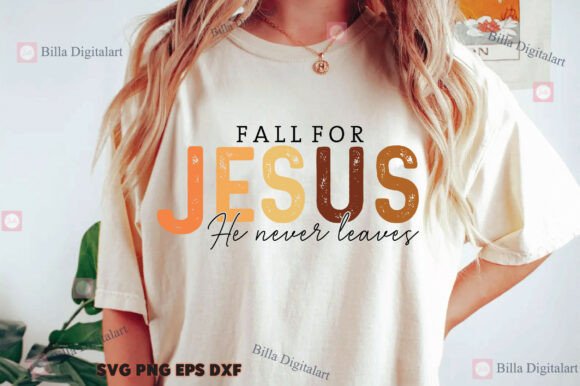 Comfort Colors® Fall for Jesus He Never Graphics