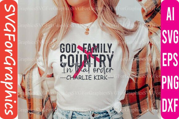 God Family Country SVG: Jesus Graphics for T-Shirt Designs