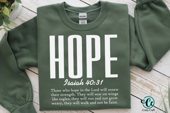 Hope SVG PNG: Isaiah 40:31 Christian Graphics & T-Shirt Designs
