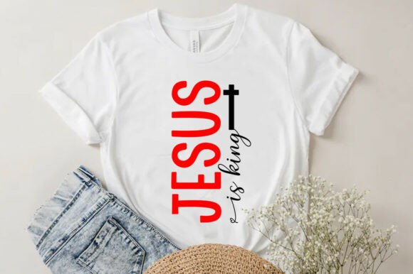 Jesus Is King Christian Graphics for T-Shirt Designs