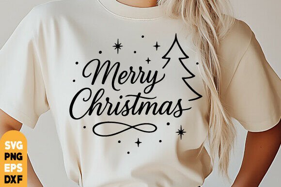 Merry Christmas SVG: Vintage Christian Graphics for T-Shirt Designs